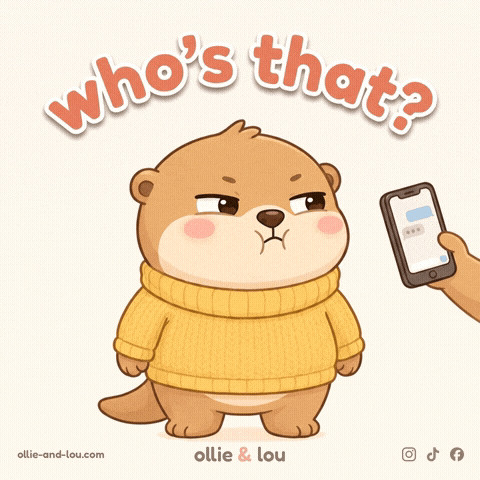 Whos That Otter GIF by Ollie & Lou