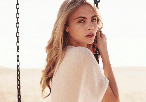 cara delevingne pretty girl GIF model, swing, cara delevingne, pretty girl