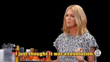 Charlize Theron Revolution GIF by First We Feast