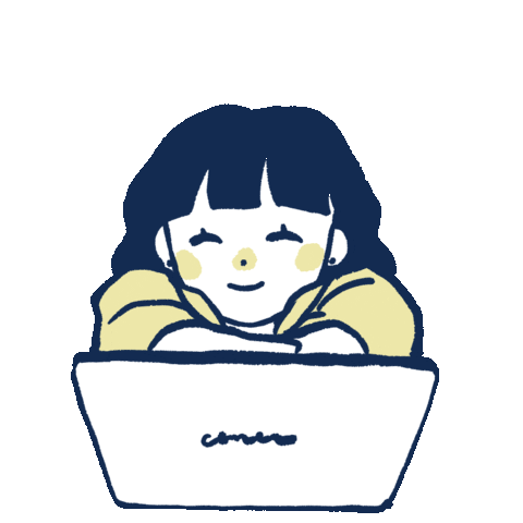 Girl Working Sticker