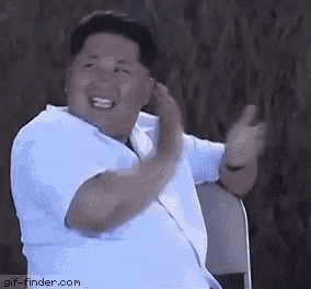 Image result for kim jong un clapping gif