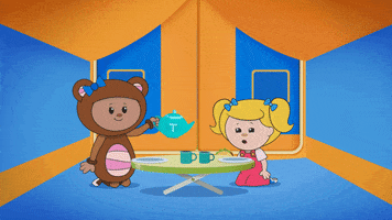 Hungry Teddy Bear GIF by Mother Goose Club