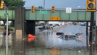 Cars Trapped in Floodwaters After Intense Storm Lashes New Jersey