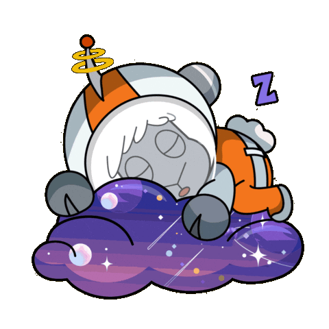 Space Floating Sticker by The Sad Times