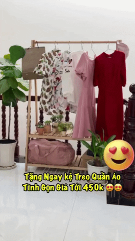 Tặng Ngay Kệ Treo Quần Áo Tinh Gọn Giá Tới 450K GIF