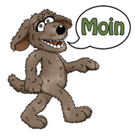 Moin Moin Dog GIF by Living Puppets