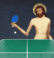Ping Pong Jesus GIF by Scorpion Dagger