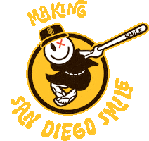 San Diego Baseball Sticker by SMILE spirits