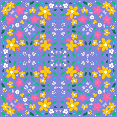 Flowers Kaleidoscope GIF by Daisy Lemon