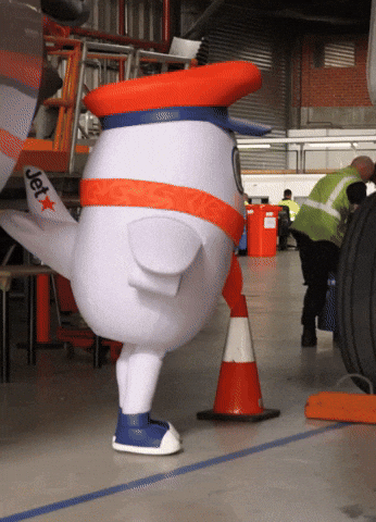 Shock Mascot GIF by Jetstar Airways