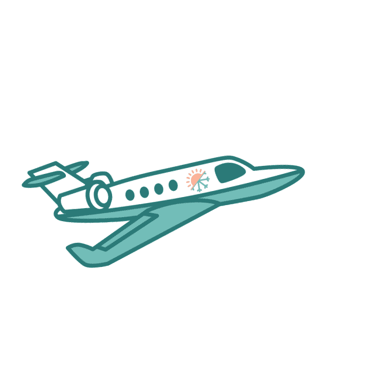 Travel Flying Sticker by Lain Snow Swim