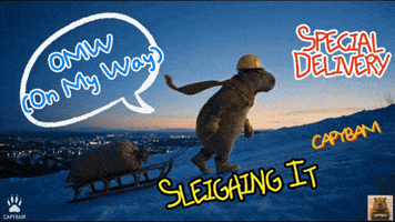 On My Way Christmas GIF