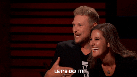 A gif with a guy saying "let's do it"