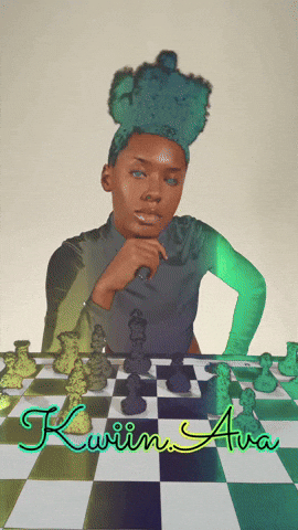 Queen Chess GIF by Kwiin Ava