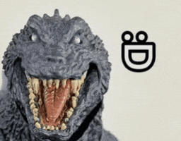 Happy King Ghidorah GIF