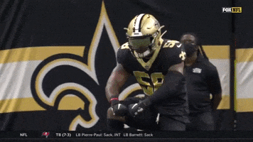 Kwon Alexander Superdome GIF by New Orleans Saints
