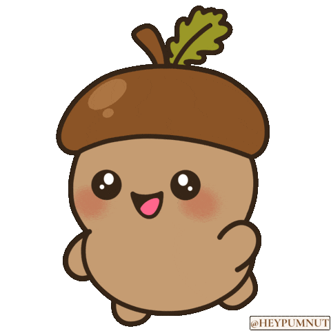 Happy Acorn Sticker