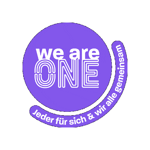 We Are One Sticker by Stockanotti