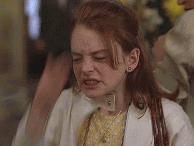 lindsay lohan facepalm GIF