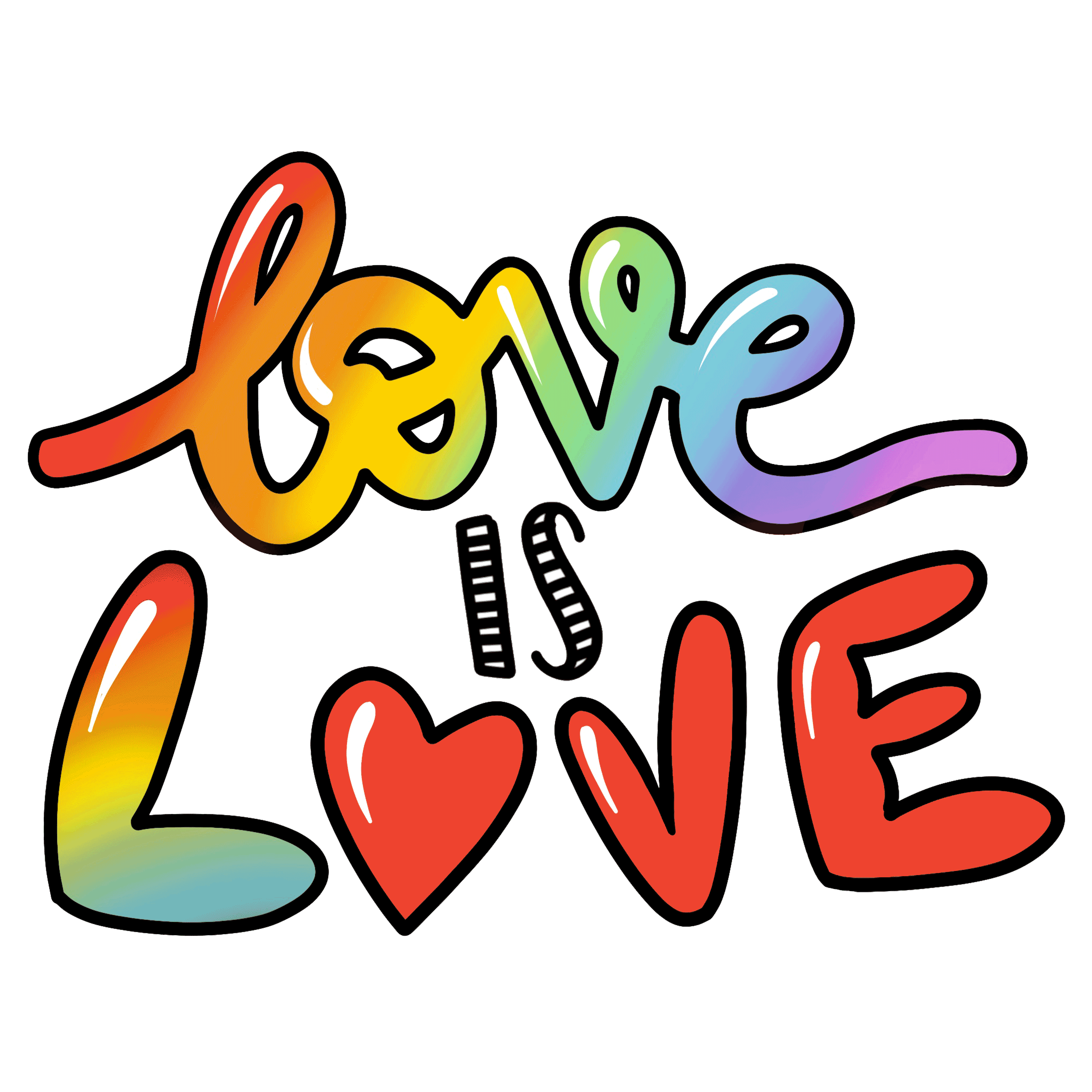 Love Is Love Heart Sticker by tuttelemelediannie for iOS & Android GIPHY