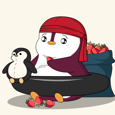 Hungry Fruit GIF by Pudgy Penguins