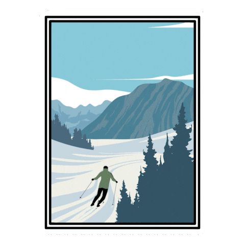 France Winter Sticker by Saddle Cafe