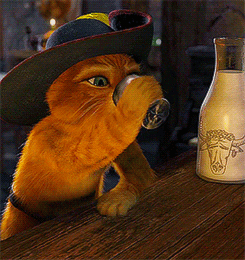 Puss In Boots Drinking GIF - Find & Share on GIPHY