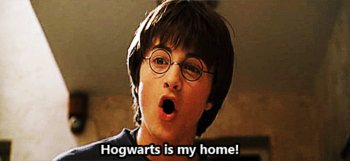 Image result for harry potter I'm home gif