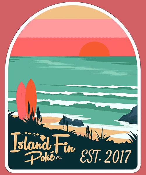 IslandFinPoke beach sunset island fin poké co islandfin GIF