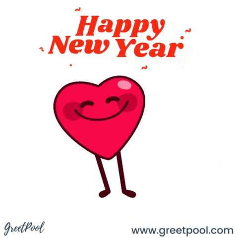 New Year Love GIF by GreetPool