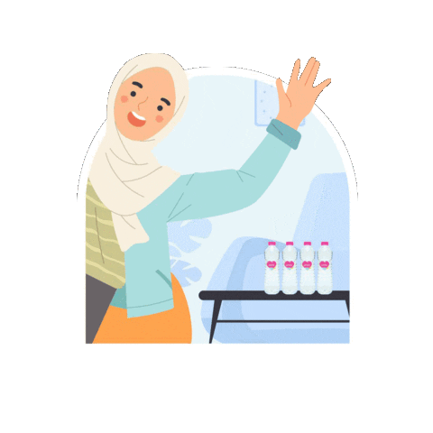 Heart Water Sticker by Lovian Love