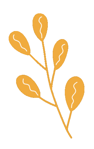 Orange Leaf Sticker