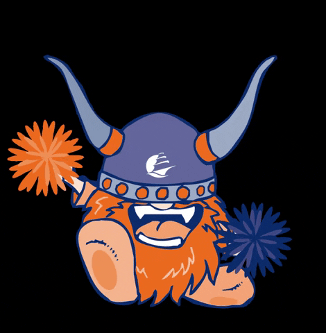 SalemState mascot cheering vikings viking GIF