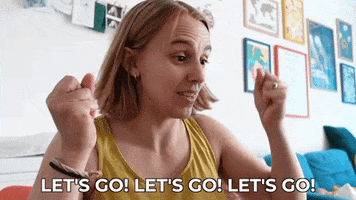 Excited Lets Go GIF by HannahWitton