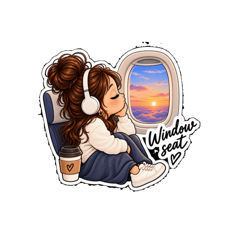 Travel Flying Sticker