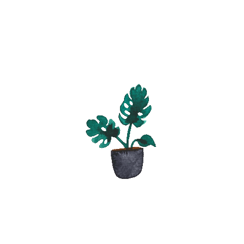 Plant Monstera Sticker by Elowyn
