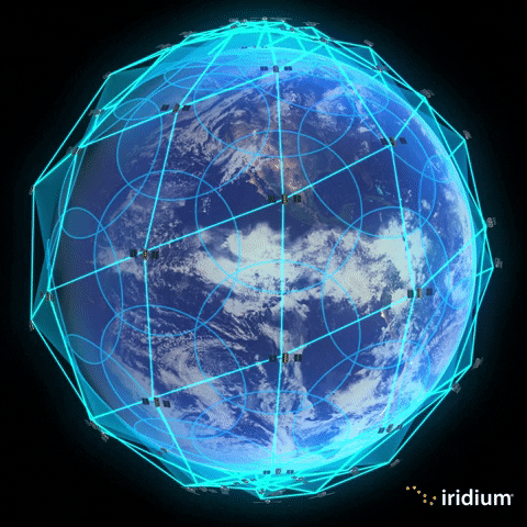 Iridiumcomm iridium iridium satellites iridium satellite constellation crosslinks GIF
