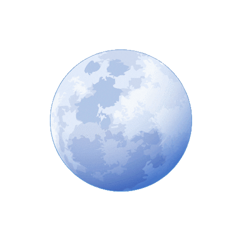 Space Moon Sticker by Nakkia Gold