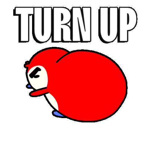 Turn Up Dancing Sticker by Retsba