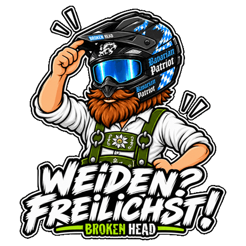 Hallo Na Klar Sticker by Broken Head