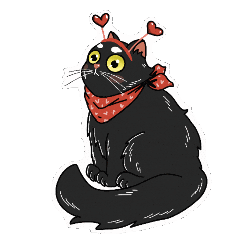 Cat Love Sticker