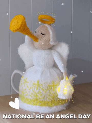 Christmas Angel GIF by TeaCosyFolk