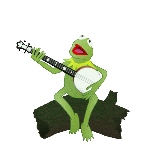 Kermit The Frog Rainbow Sticker by mackelangelo