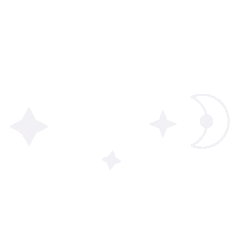 Moon And Stars Sticker by Nasce Yoga