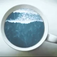 The Videobook art coffee ocean calm GIF