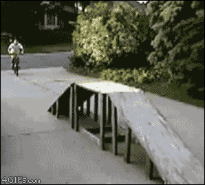 bike fail GIF