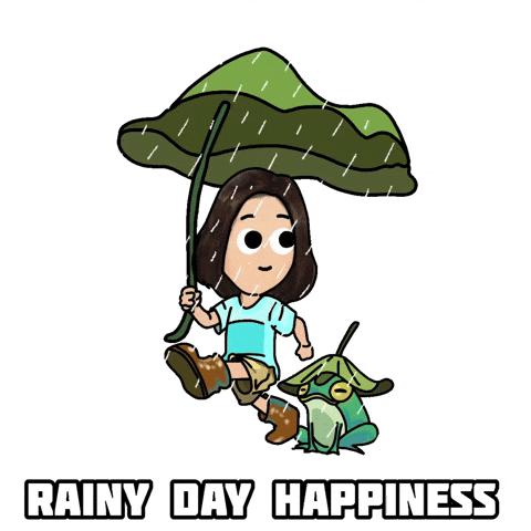 Rainy Day Illustration GIF