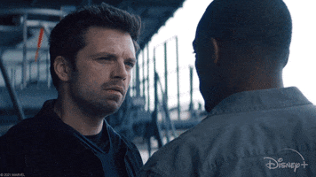What Are You Talking About Sebastian Stan GIF by Disney+