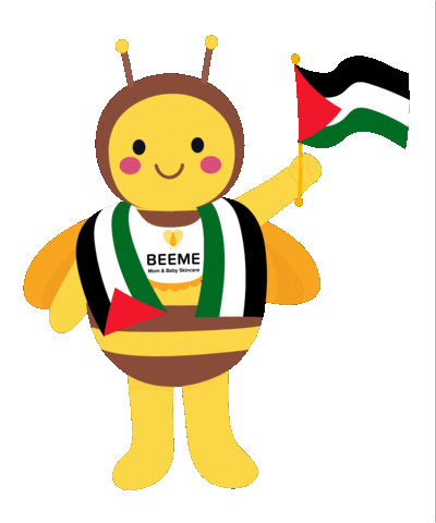 Bee Palestine Sticker by BEEME - Mom & Baby Skincare