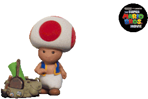 Lets A Go Toad Sticker by The Super Mario Bros. Movie